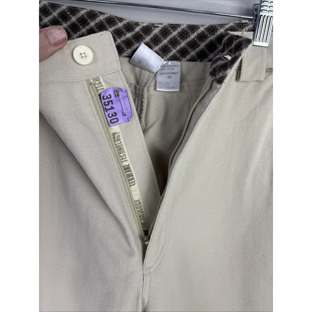 North‎ Face Size 38 Tan Pants Cargo Pocket Hook Loop Tekwear Technology Heavy